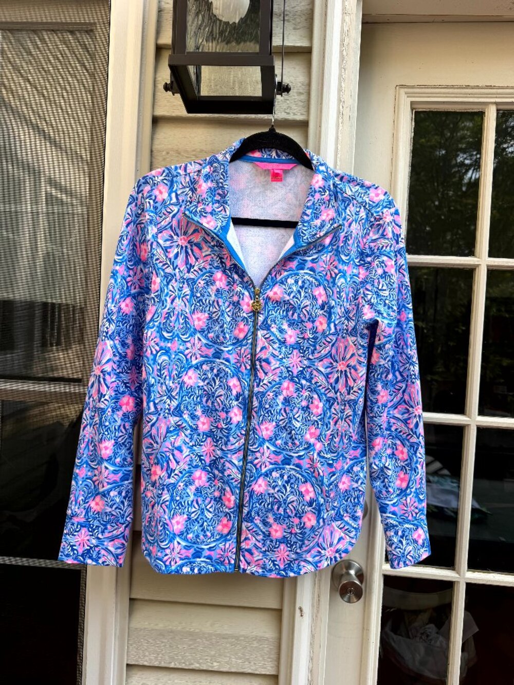 Lilly Pulitzer Leona Peri Zip Jacket , Size S, Worn twice
